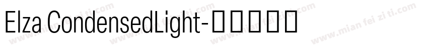 Elza CondensedLight字体转换